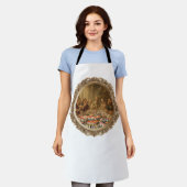 Tablier Renaissance Painting Parody Man Eating Sushi (Porté)