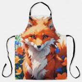 Tablier Renard à fleurs (Recto)