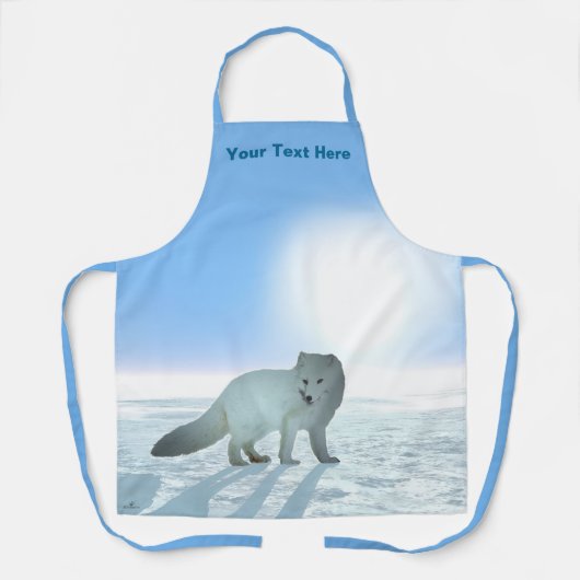 Tablier Renard arctique (Recto)