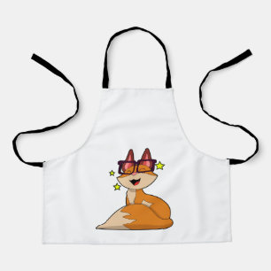 Tablier Renard avec lunettes