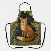 Tablier Renard dans la forêt, style Art nouveau (Recto)