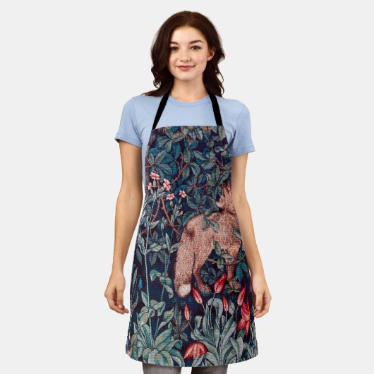 Tablier Renard dans la forêt, William Morris (Porté)