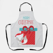 Tablier Renard de Noël moderne (Recto)