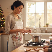 Tablier Renne de Noël Jingle & Mingle Personnalisé