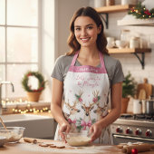 Tablier Renne de Noël Jingle & Mingle Personnalisé