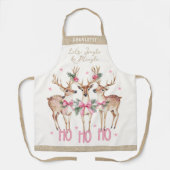 Tablier Renne de Noël Jingle & Mingle Personnalisé (Recto)