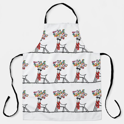 Tablier Rennes de Noël (Recto)