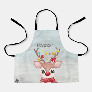 Tablier Rennes de Noël adorables