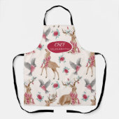 Tablier Rennes, Oiseaux, Fleurs (Recto)