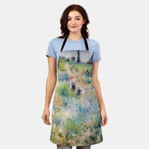 Tablier Renoir - Chemin montant dans les hautes herbes