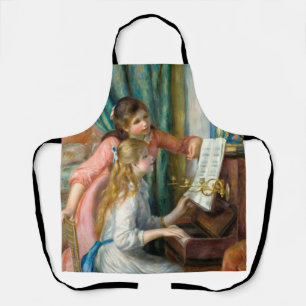 Tablier Renoir Deux Jeunes Filles au Piano Impression Musi
