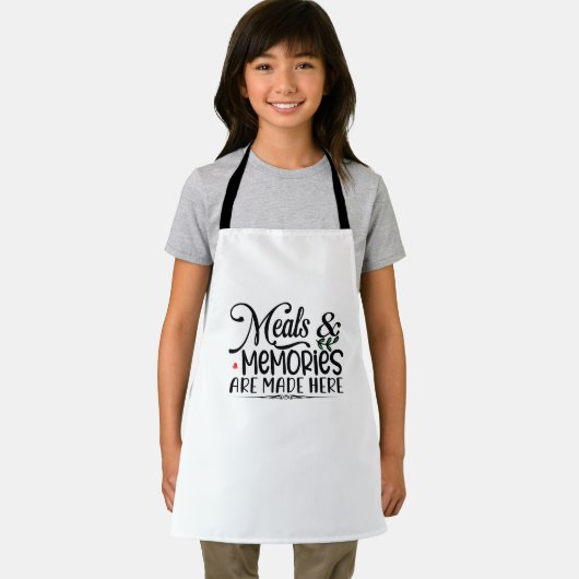 Tablier Repas et souvenirs y sont faits (Insitu)