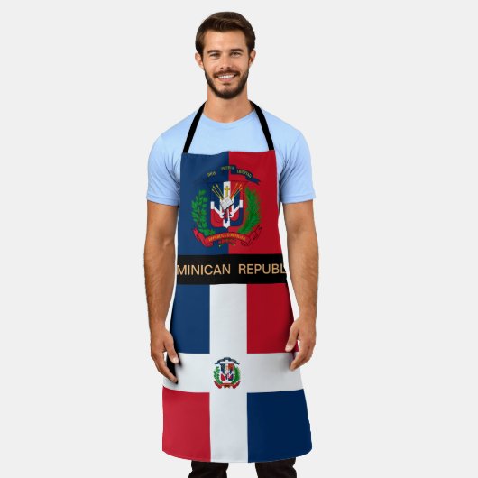 Tablier République Dominicaine Pavillon Apron, cuisine Che (Porté)
