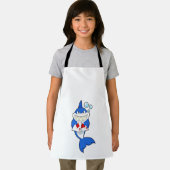 Tablier Requin au Poker avec cartes de Poker (Insitu)