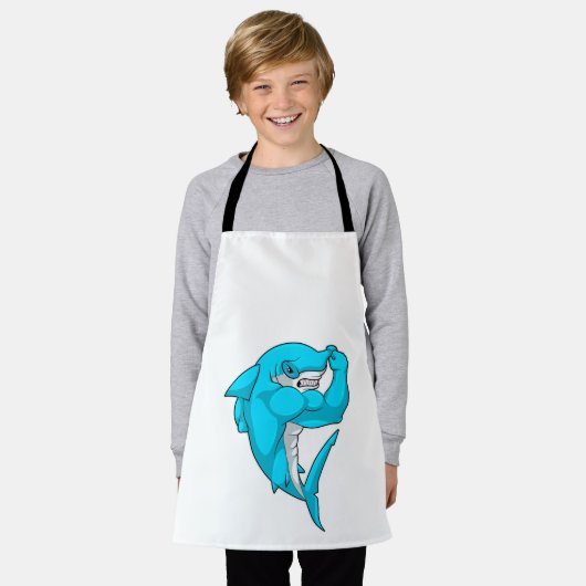 Tablier requin-marteau en tant que culturiste au Bodybuild (Porté)