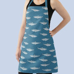 Tablier Requin noir à pointe noire<br><div class="desc">Un design amusant et pas particulièrement sinistre pour les requins à tête noire,  parfait pour tous ceux qui aiment l'océan et la faune sous-marine. Idéal pour les plongeurs,  les snorkeling,  les biologistes marins,  les marins et ceux qui aiment la pêche en mer. Art original de Nic Squirrell.</div>