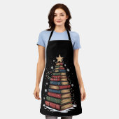 Tablier Réserver Noël Arbre enseignant Bibliothécaire Noël (Porté)