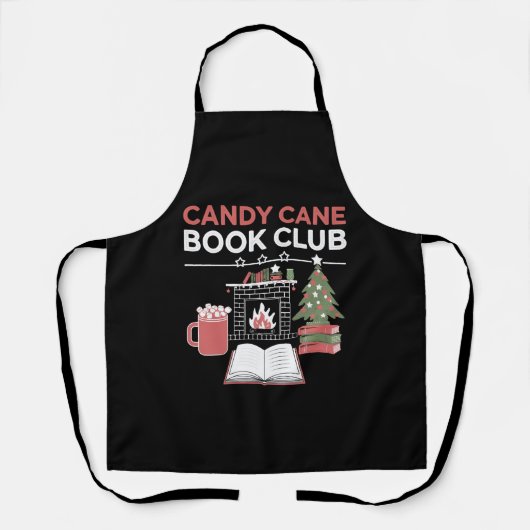 Tablier Réserver Sucre de canne de Noël Book Club Bookish (Recto)