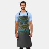 Tablier Ressemblent à Noël Art Moderne Word (Porté)