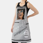 Tablier Restaurant Cakes Coffe Shop Photo Logo Gris (Insitu)