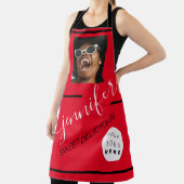 Tablier Restaurant Cakes Coffe Shop Photo Logo Rouge Moder (Insitu)