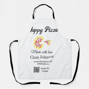 Tablier Restaurant de pizzas café pizzeria scannez le code