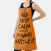 Tablier Restez calme et laissez-le manipuler drôle cuisine (Insitu)