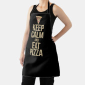 Tablier Restez calme et mangez de la pizza (Insitu)