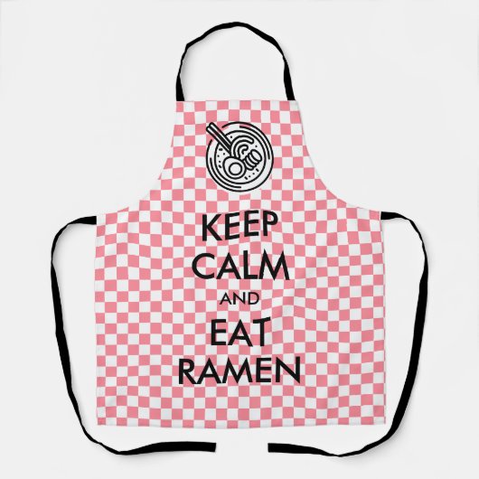 Tablier Restez Calme Et Mangez Le Ramen (Recto)