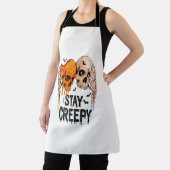 Tablier Restez Déplaisant PNG, Rétro Halloween crâne (Insitu)