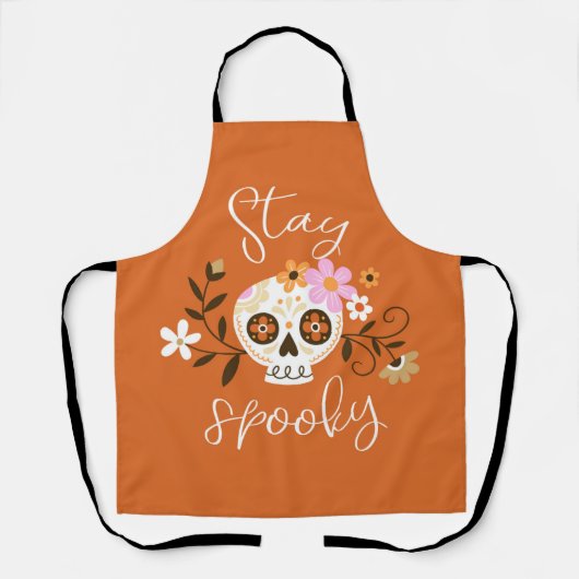 Tablier Restez Éffrayant (Recto)