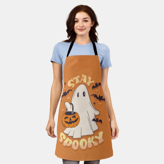 Tablier Restez Éffrayant (Porté)