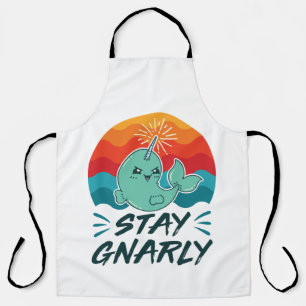 Tablier Restez Gnarly mignon Narwhal Narwhal Amover