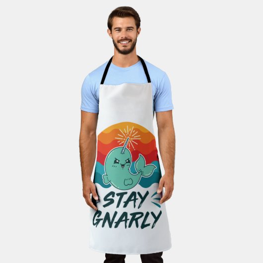 Tablier Restez Gnarly mignon Narwhal Narwhal Amover (Porté)