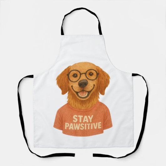 Tablier Restez Pawsitive (Recto)