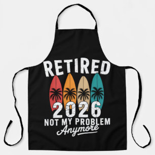 Tablier Retraité 2026 Plus Mon Problème Hawaï Palmier