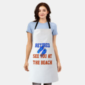 Tablier Retraité - À vous revoir à la plage (Porté)