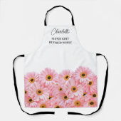 Tablier Retraite de l'infirmière rose Daisy (Recto)