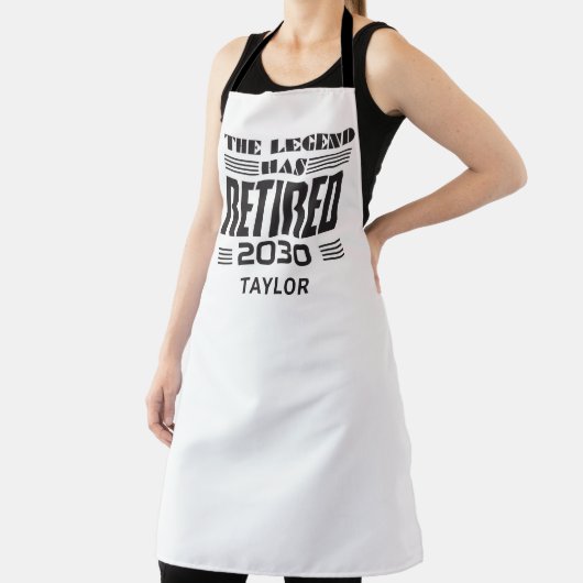 Tablier Retraite des collègues La légende Retraite (Insitu)