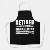 Tablier Retraité Sous Nouvelle Gestion Voir Petits-Enfants (Recto)