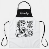Tablier Retro 1950s Glam Girl Funny Sarcastic Quote (Recto)