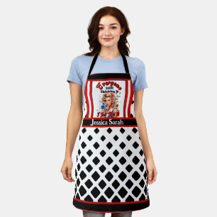 Tablier Retro Americana Pinup_ Je Viens De Le Dire