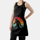 Tablier Retro Bigfoot Silhouette Soleil Croyez ! 80' origi (Insitu)