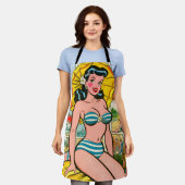 Tablier Retro Bikini Girl Summer Comics (Porté)