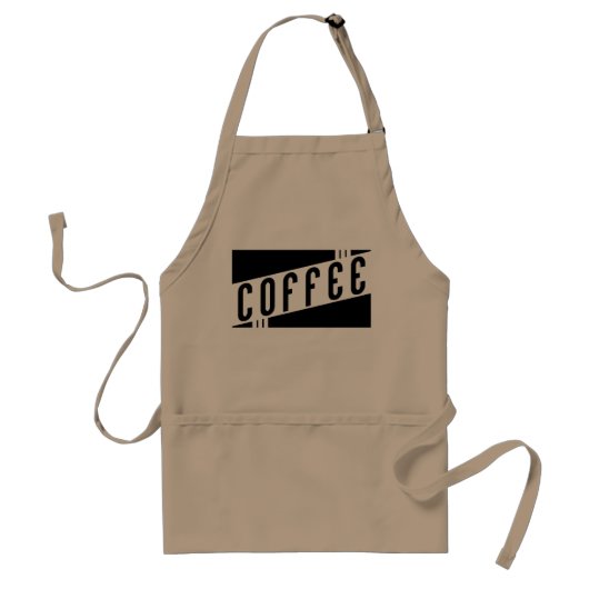 Tablier rétro café (Devant)
