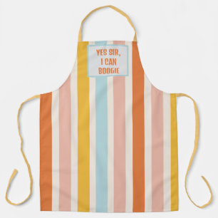 Tablier Retro Candy Stripes, Oui Monsieur Je Peux Boogie