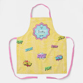 Tablier Retro Cartoon Coloré Pop Art Fun Bakery Chef (Recto)