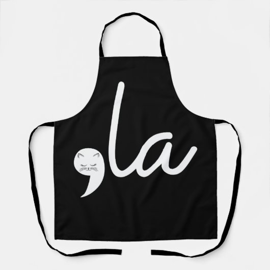 Tablier Retro Cat Comma La Kamala Harris Pour Président 24 (Recto)