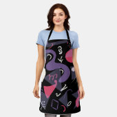 Tablier rétro coloré (Porté)