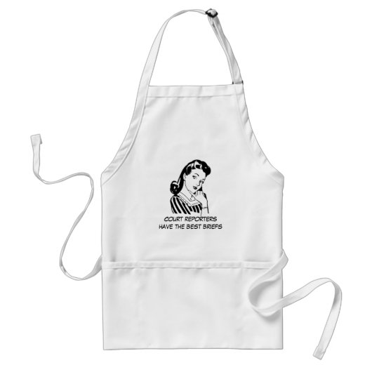 Tablier Rétro cour de femme de bande dessinée rapportant (Devant)